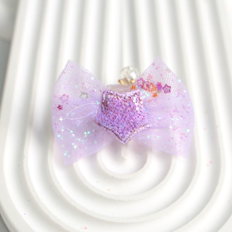 Wholesale Bow Yarn with Diamond Cat Eye Lucky Star Acrylic Beads